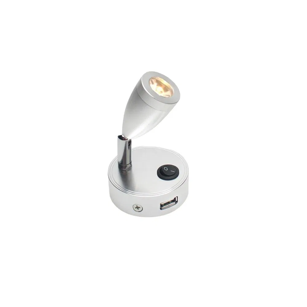 Flexible LED Bar Auto Interior Wall-Mounted Headboard Light with USB Port &amp; Touch Control EU Safety Compliant