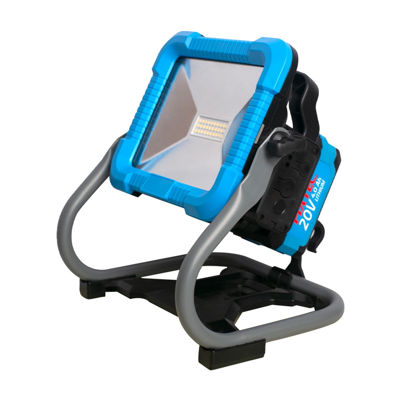 Fixtec Portable Working Light 30W/20W/10W 20V Li-ion Battery Powered Rechargeable Cordless LED Work Light with Stand