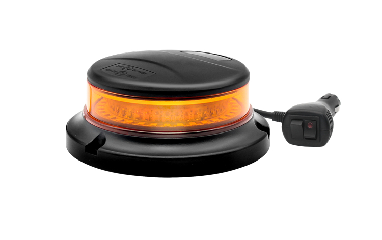 Emark SAE Truck Trailer Flashing Warning Strobe Beacon Light 36LED Amber Rotating Emergency Lamp Screw Magnetic Mount 10-30V