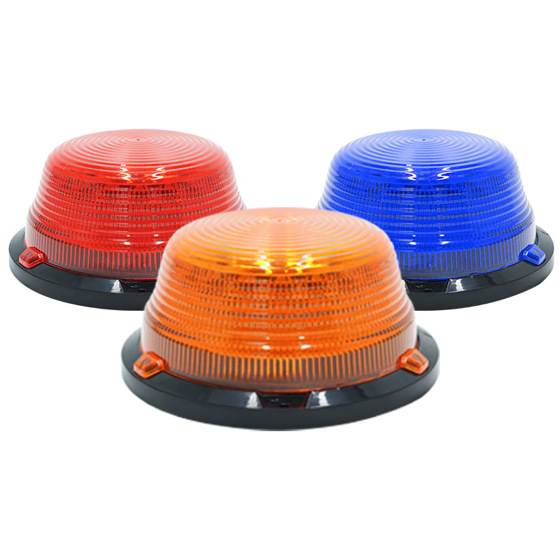 12-50V Forklift Emergency Flash Warning Light Magnetic Mount Amber Safety Strobe Beacon Light 90LED Waterproof for Truck Tractor