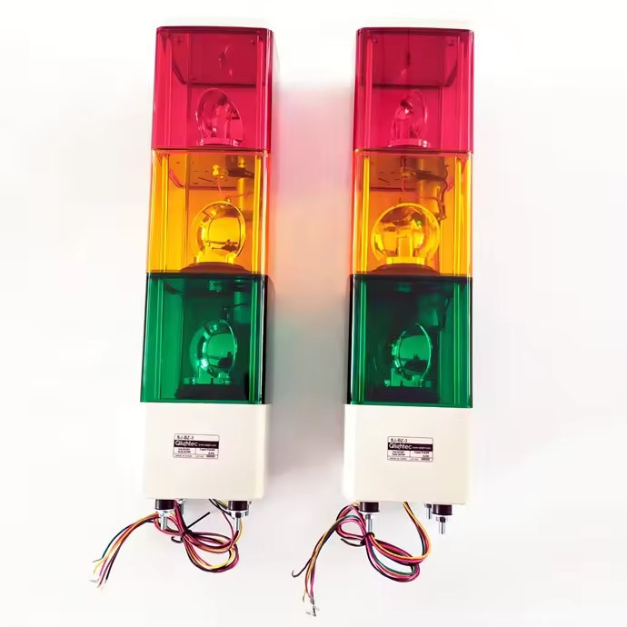 Industrial LED Signal Tower Alarm Caution Light Tower Industrial Warning Light for Machine with Buzzer 2V 24V 110V 220V