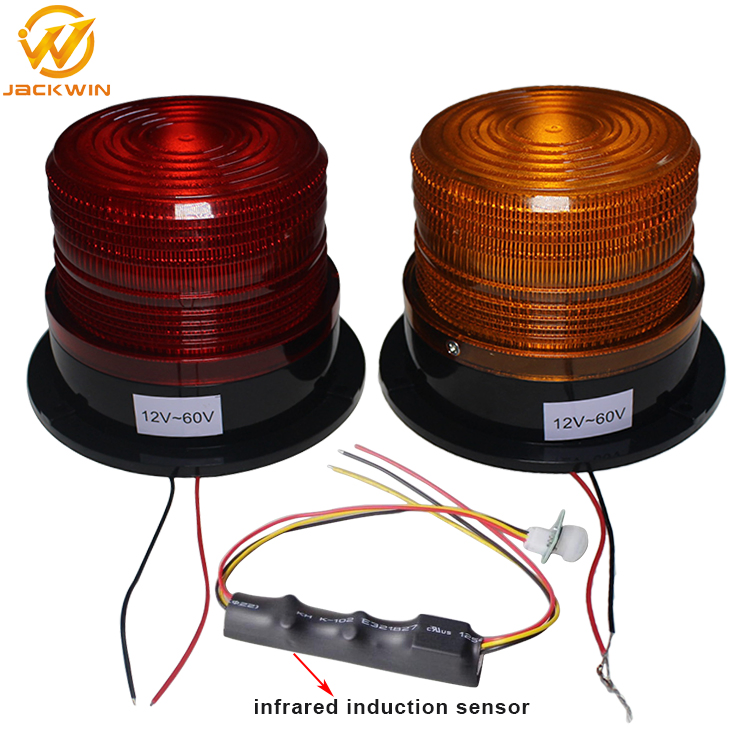 Road Safety Warning Light Strobe Light Warning Infrared Induction Warning Lamp for Construction Site