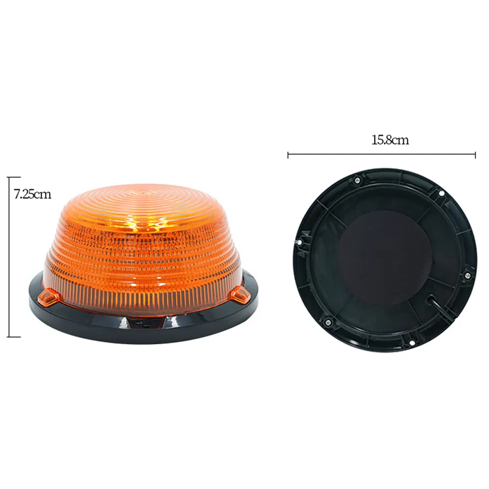 12-50V Forklift Emergency Flash Warning Light Magnetic Mount Amber Safety Strobe Beacon Light 90LED Waterproof for Truck Tractor