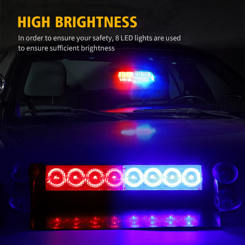 12V/24V Truck Vehicle LED Strobe Light Strip New Condition Emergency Signal Flashing Car Side Marker Warning Light