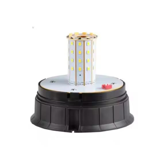 DIN Pole 24 V Amber Construction Machinery Excavator Tractor Flashing LED Beacon Warning Light