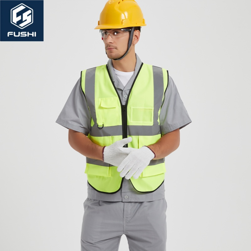 Lightweight Safety Vest Made From 100% Durable Polyester Safety Jacket Reflective Clothing