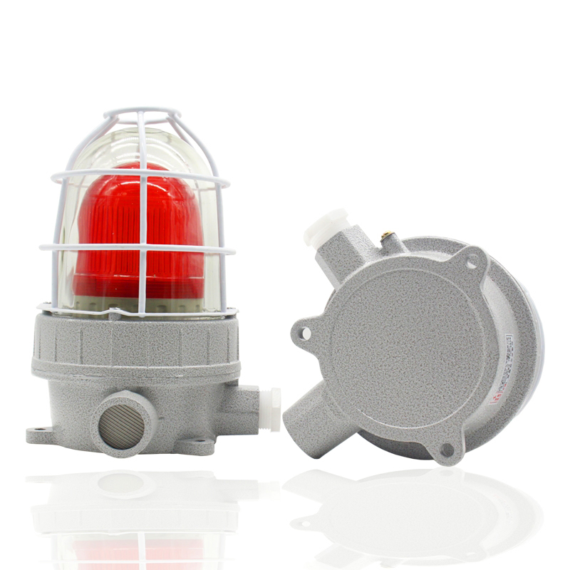 Siren Buzzer 12V/24V/220VAC Explosion Proof Audio-Visual Alarm Siren Light Revolving LED Warning Light