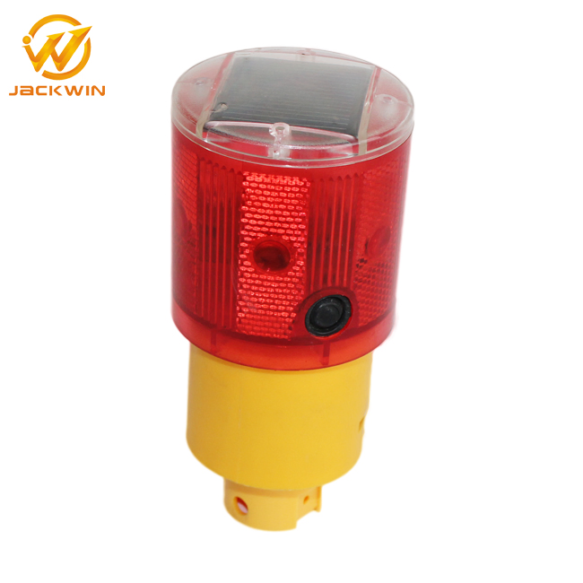 Emergency Construction Site Flash Warning Solar LED Beacon Blinking Light