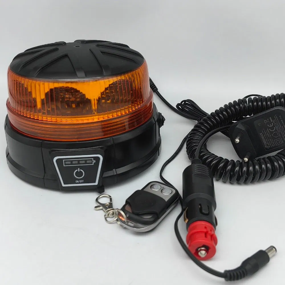 48W LED Rechargeable Beacon Light with Controller for Trucks Large Vehicles LED Wireless Beacon Lights