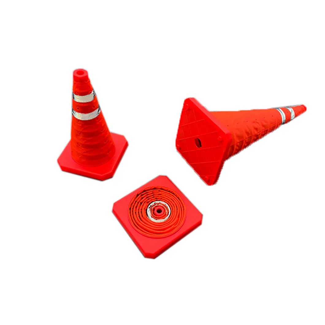 Cheap Price Telescopic Safety Reflective Foldable Barrel Car Traffic Emergency Light Warning Roadblock Road Cone