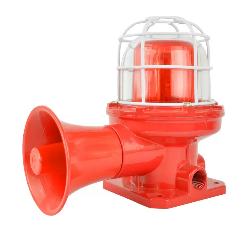 Industrial Amber Explosion-Proof Siren Emergency Sound Warning Light Red LED Flashing Strobe Alarm System