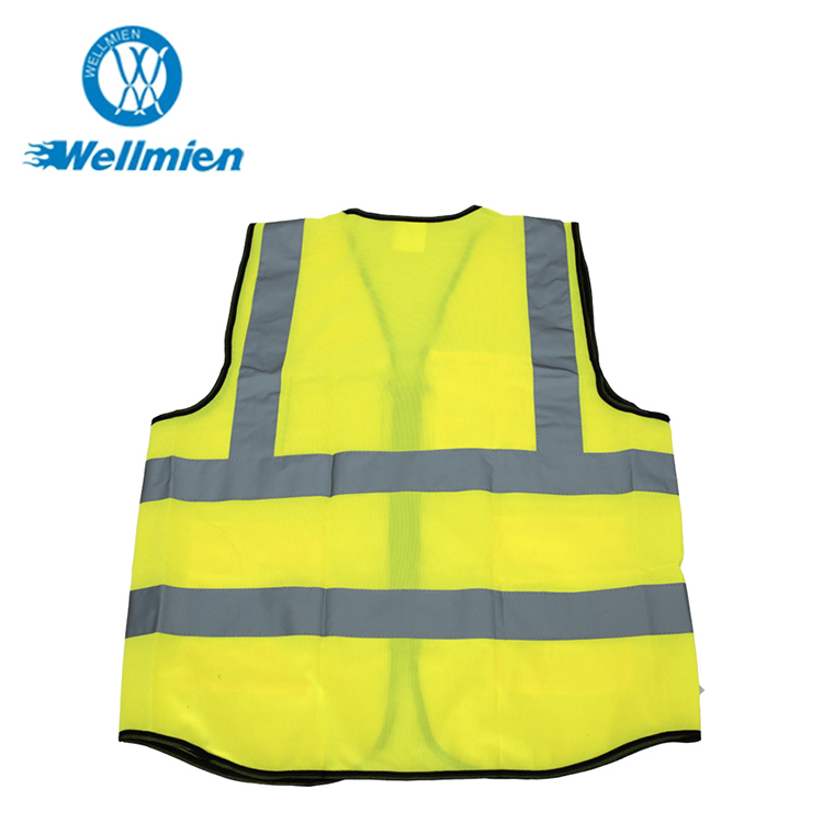 Safety Vests High Visibility Orange Clothing Outdoor Night Running Protective Construction Workwear Hi Vis Reflective Safety Vest
