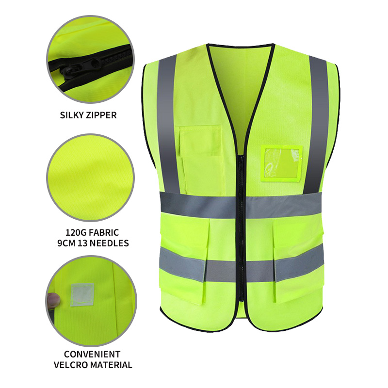 Wholesale Custom Color Working Vest High Visibility Reflective Safety Vest