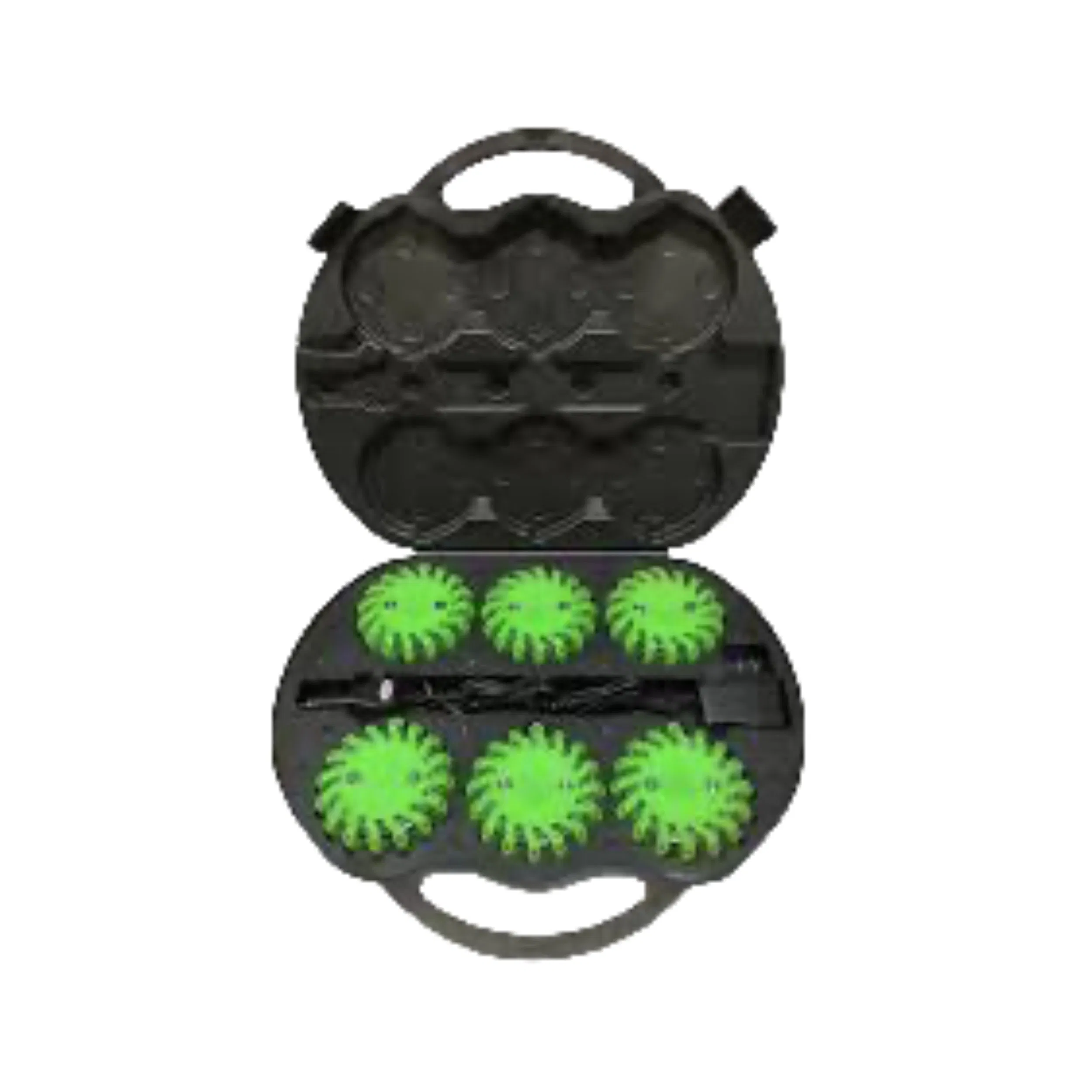 6 Pack Rechargeable Carrying Case LED Flashing Signal Light Vehicle Flare Warning Light for Car Boat