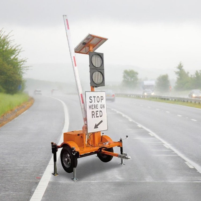 Flagpole Auxiliary Device Traffic Light Traffic Temporary Obstruction Afad Trailer
