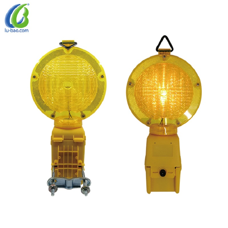Portable Design Construction Site Security Traffic Barricade Warning Light LED Signal Lamp