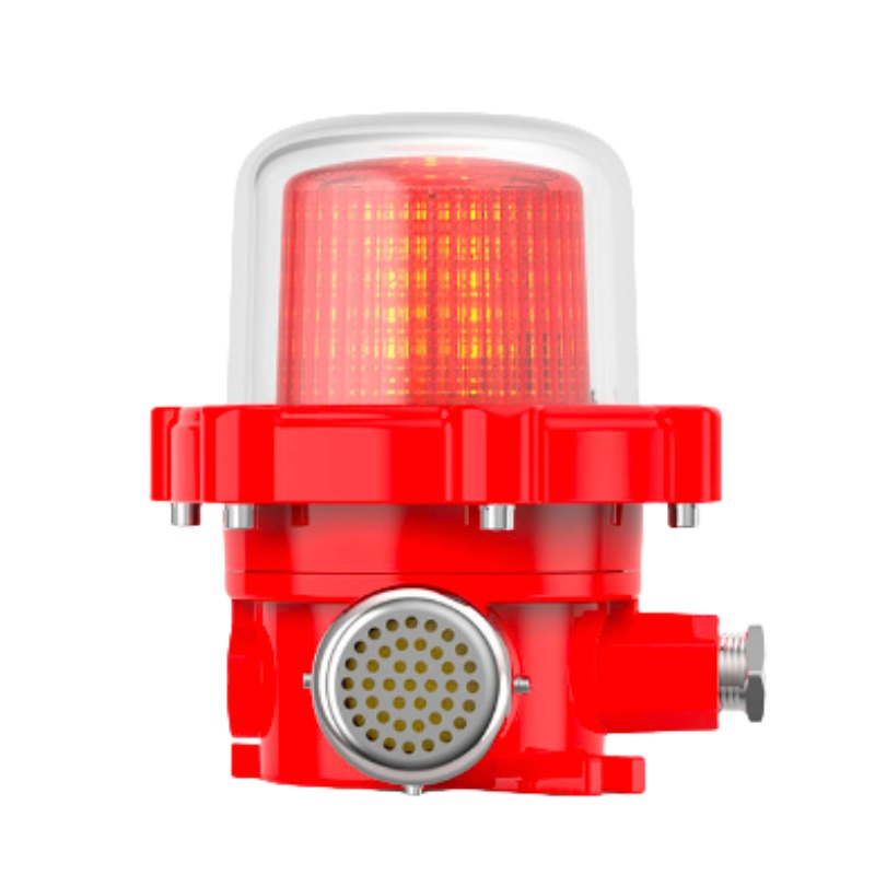 Customizable AC110V 220V ATEX LED Explosion Proof Sound Warning Light Rotating Buzzer Alarm