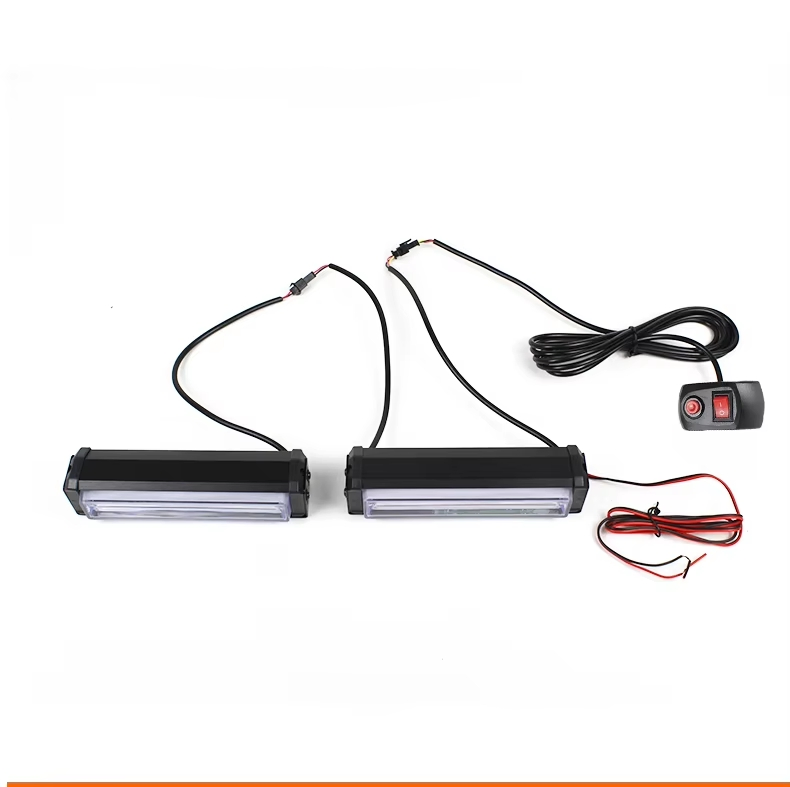 Car Windshield Flashing Warning Light 8 LED Emergency Strobe Light Bar