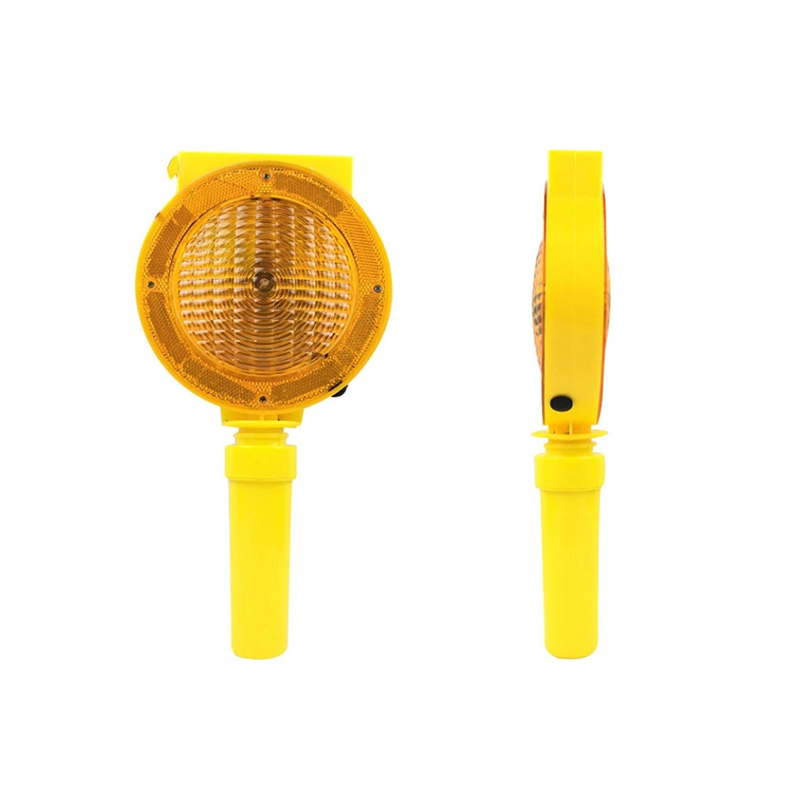 CE Certified Traffic Alarming Alert Lamp Yellow Red LED Barricade Flashing Light / Amber Road Cone Solar Barricade Light for Warning Safety
