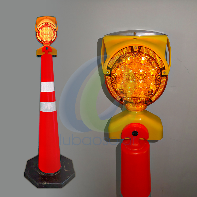 High Brightness Flashing Amber Traffic Road Control Security Barricade Light