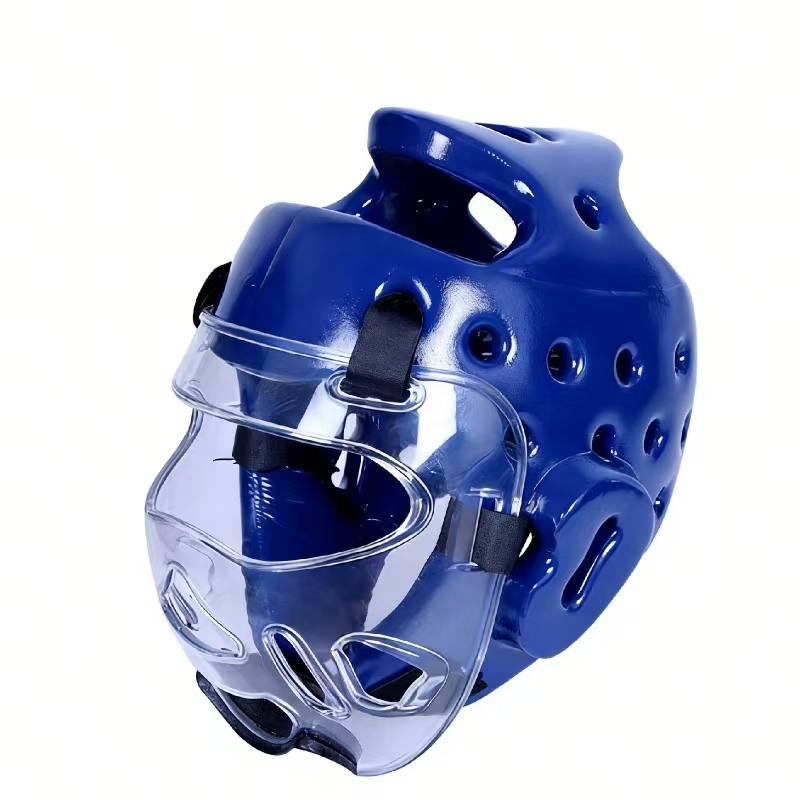 Kids Headgear with Face Shield Taekwondo Safety Training Helmet