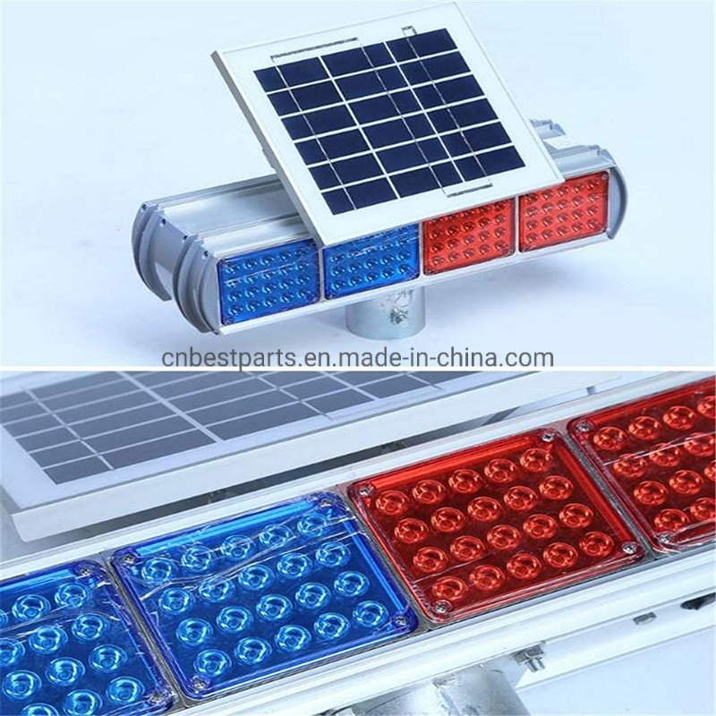 Emergency Hazard Strobe Light High Intensity Safety Warning LED Solar Strobe Warning Light Waterproof Construction Road Site