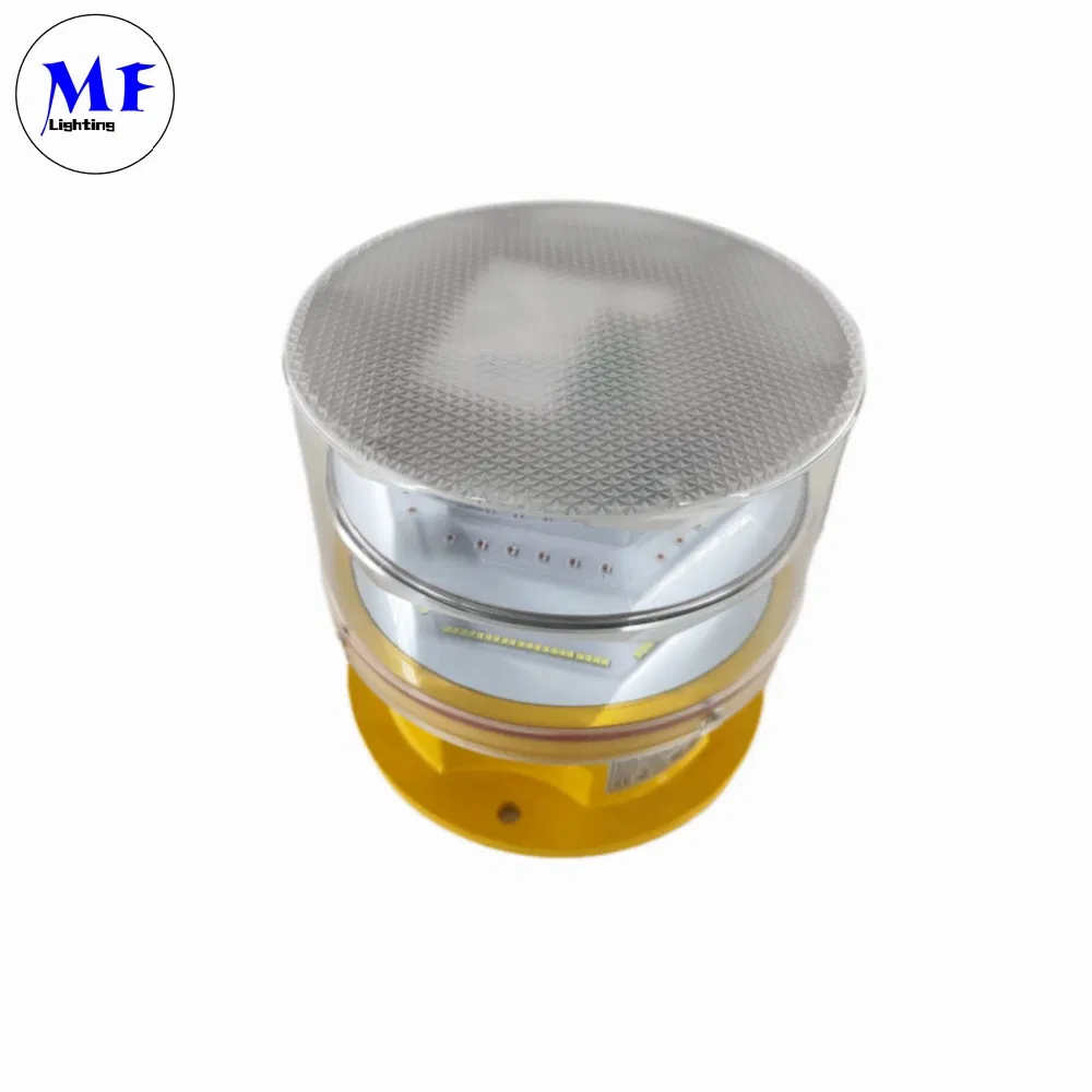 Outdoor Waterproof IP66 Medium-High-Intensity Red&White Customized Color Aircraft Marine Bacon 2000CD 20000CD AC DC Tower Bridge LED Aviation Obstruction Light