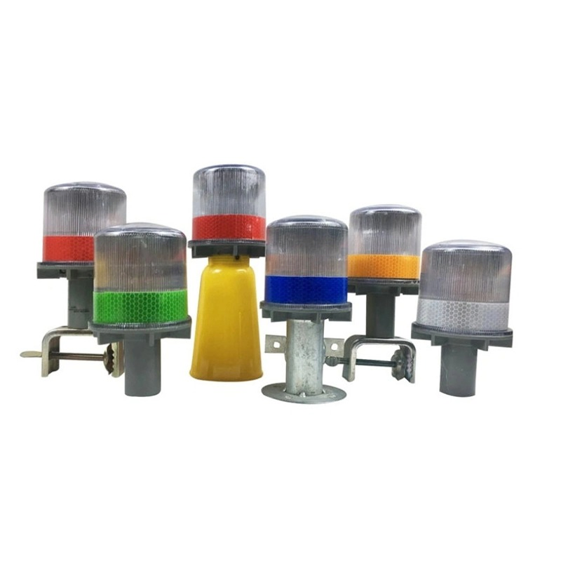Solar Hot Sale LED Beacon Light IP65 Integrated Blinking Amber LED Strobe Flash Alarming Security Solar Energy Warning Light