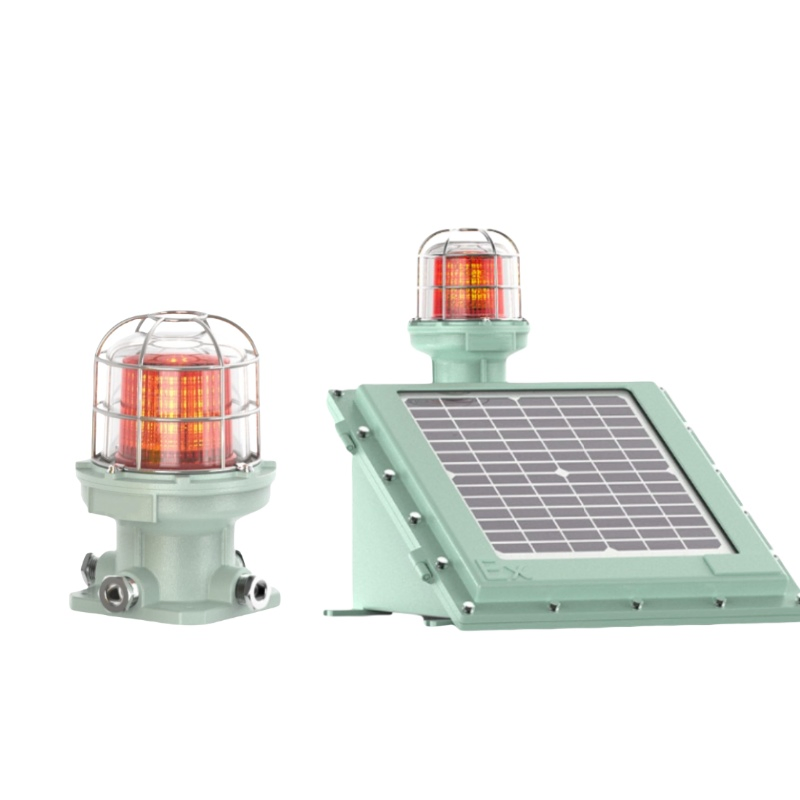 ATEX Outdoor Explosion Proof Warning Light Red White Revolving Blinker Lighting Safety Alarm Beacon
