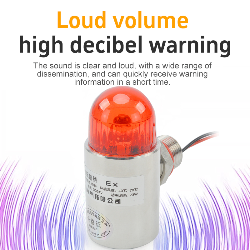 Explosion-Proof LED Warning Light with Audible Beeper Switches Product with Blasting Certificate