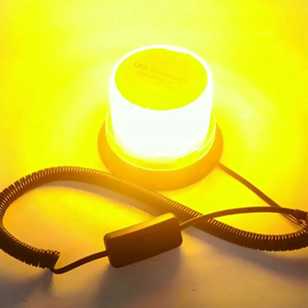 Beacon LED Strobe Lights Magnetic and Screw Mount Rooftop Strobe Rotating Lamp White Red Blue Amber Warning Flashing Forklift Lights