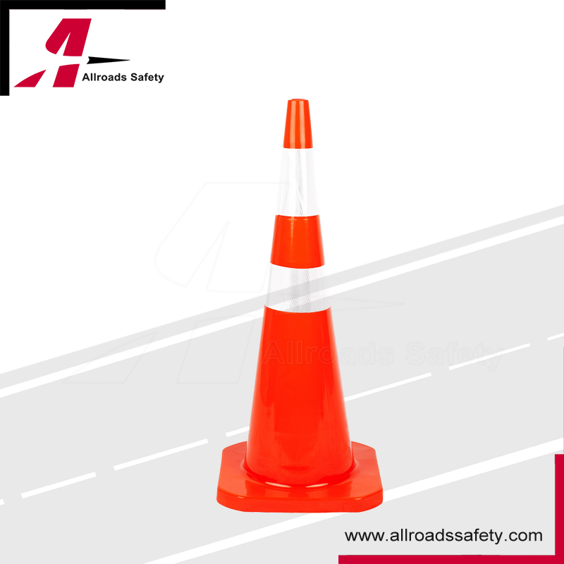 36" Light Duty PVC Road Safety Cone for Temporary Traffic Management
