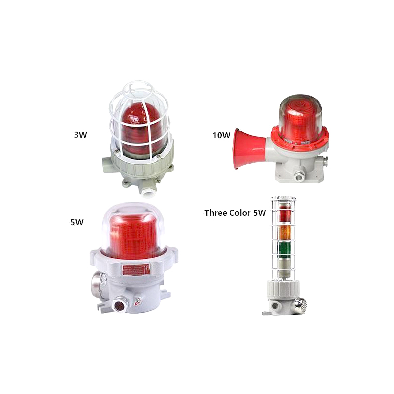 Industrial 24VDC Alarm Signal Tower Light with Buzzer Warning Flashing Strobe Light