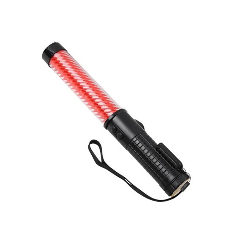 Battery Traffic Rechargeable Warning Green Flashing 30cm Safety Red Traffic Signal Control Guiding Light Safety Wand Baton