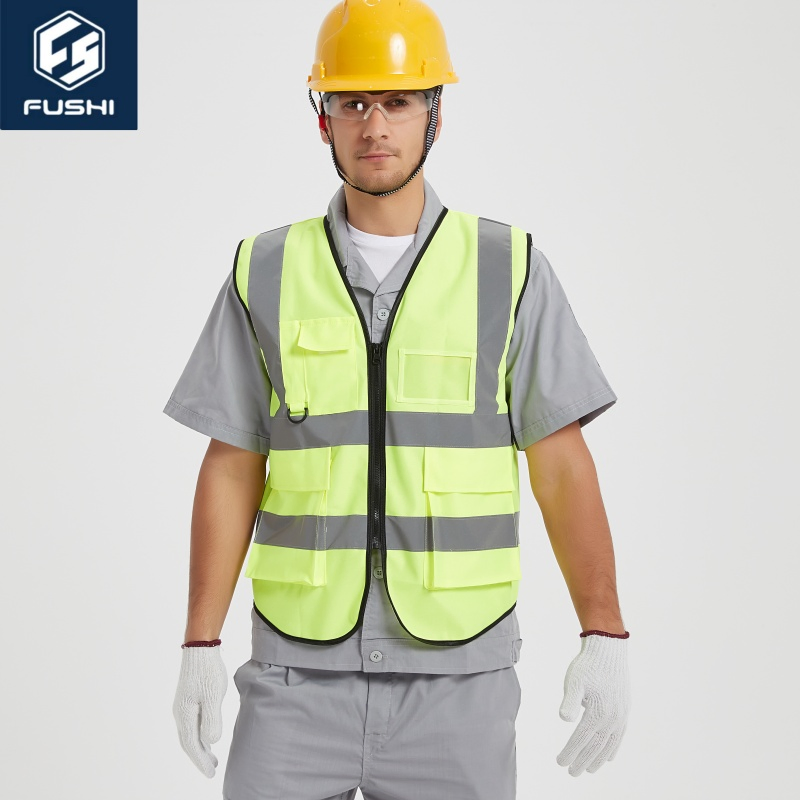 Lightweight Safety Vest Made From 100% Durable Polyester Safety Jacket Reflective Clothing