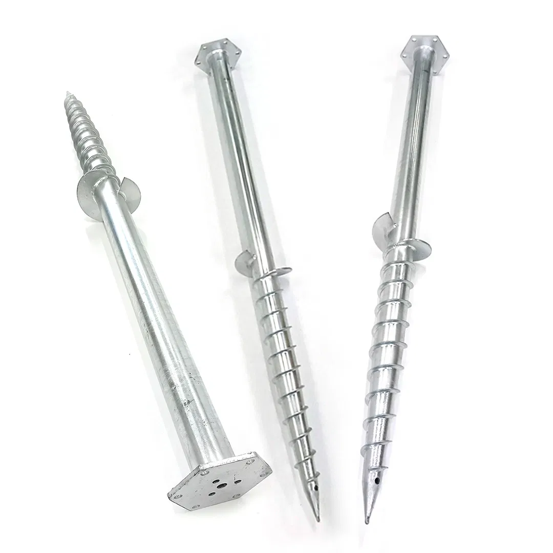 HDG Zi Al Magnesium Helix Earth Anchor for Solar Power System