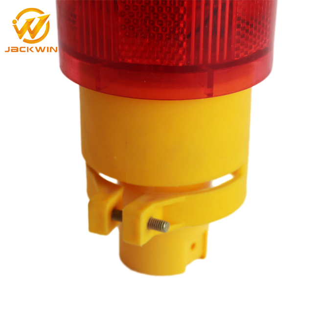Emergency Construction Site Flash Warning Solar LED Beacon Blinking Light