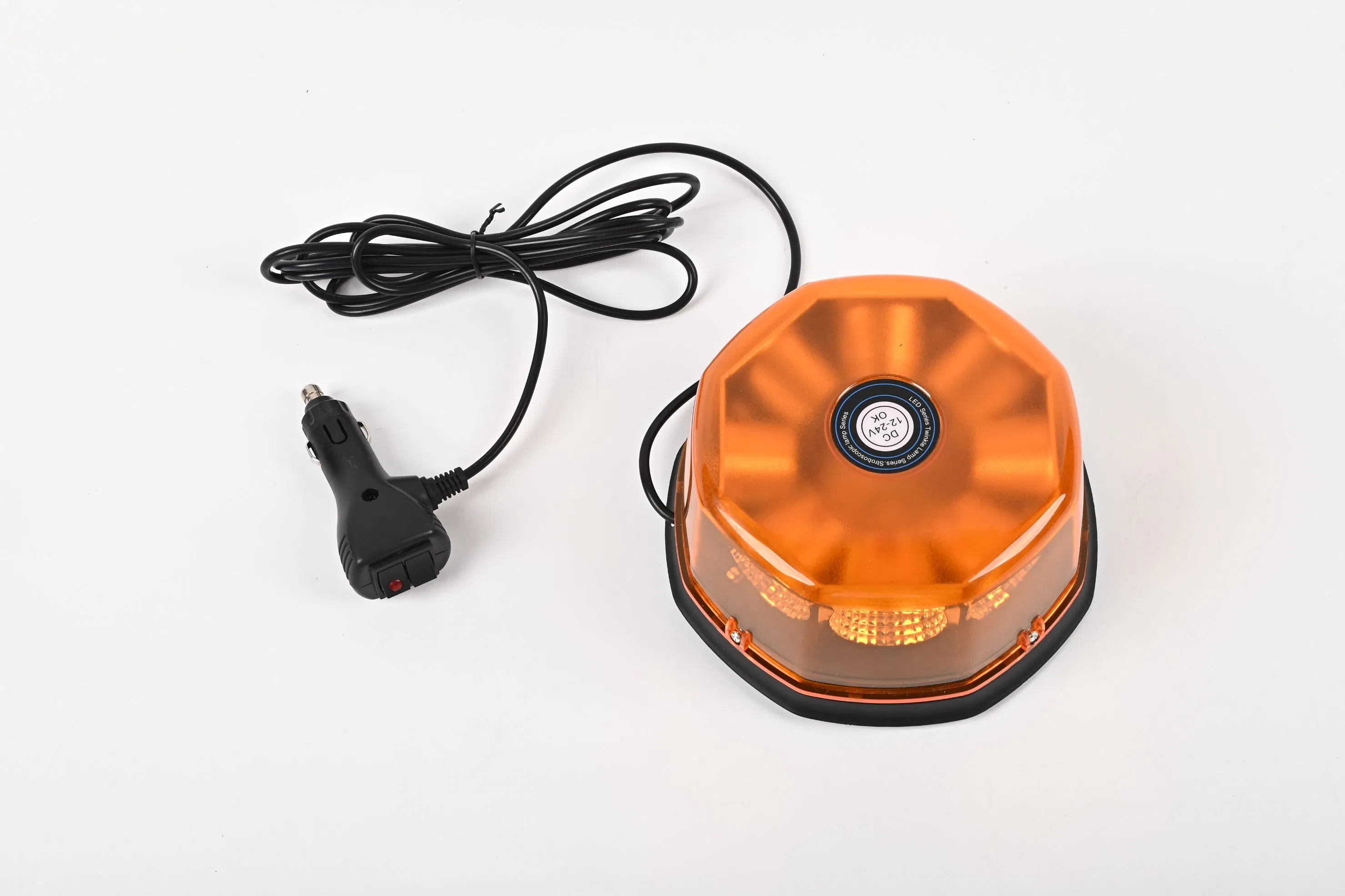 Car Roof Warning Light Flashing Car Cigarette Lighter Warning Light Car Light Strobe Warning Light Suction Cup Magnetic Mount Rotating Light