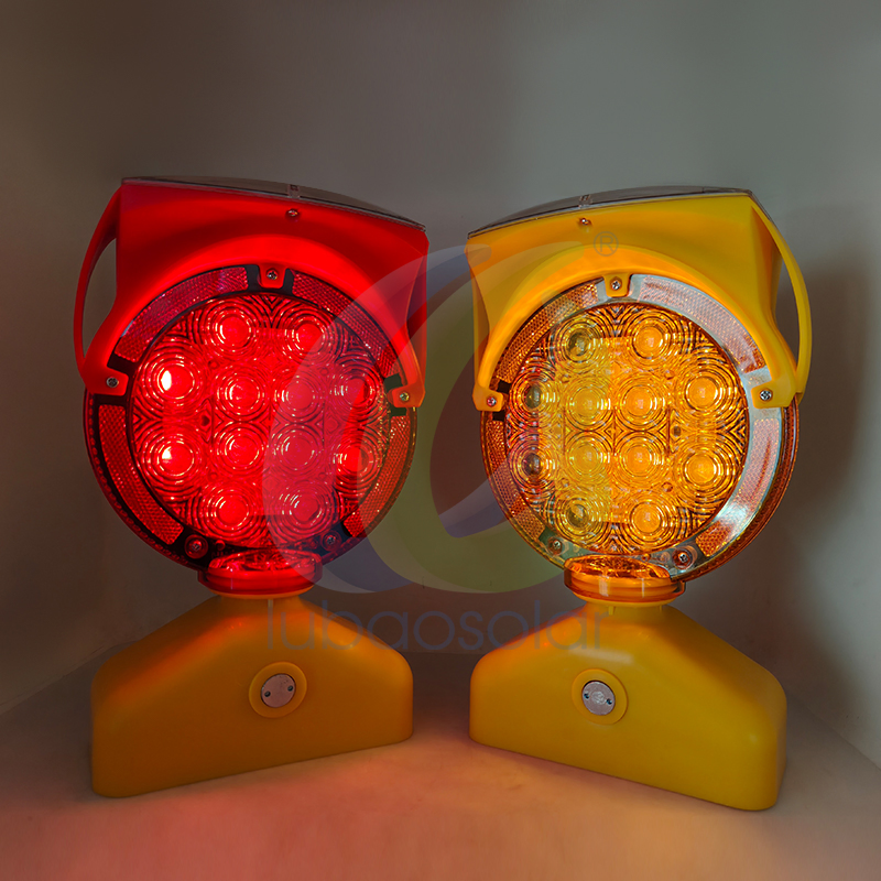 High Brightness Flashing Amber Traffic Road Control Security Barricade Light