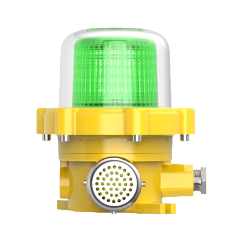 Customizable AC110V 220V ATEX LED Explosion Proof Sound Warning Light Rotating Buzzer Alarm
