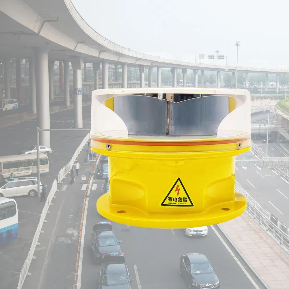 Medium-Intensity Photocell Red&White Dual Aviation Obstruction Light Flashing Light Waterproof Tower Light Awl Aircraft Warning Light Aviation Obstruction Light