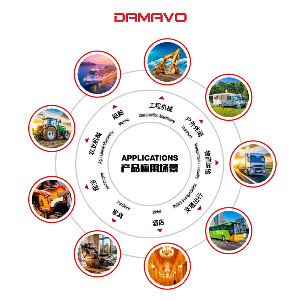 Flexible LED Bar Auto Interior Wall-Mounted Headboard Light with USB Port &amp; Touch Control EU Safety Compliant