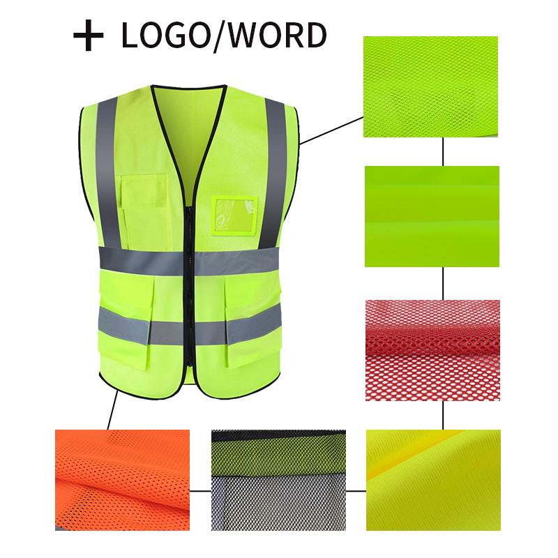 Wholesale Custom Color Working Vest High Visibility Reflective Safety Vest