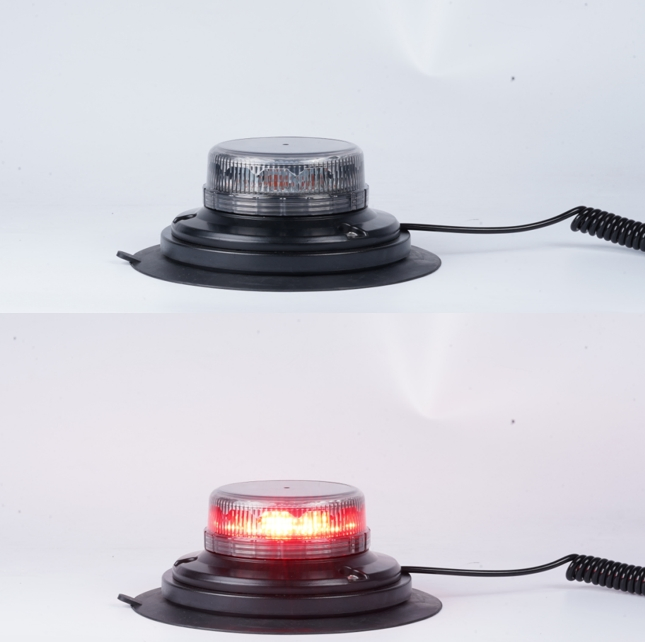 Large Suction Cup Strong Magnetic Base Red 10 Functions Emergency LED Beacon Light
