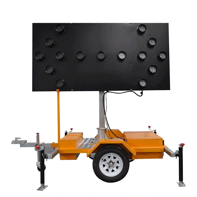 Direction Traffic Truck Mounted Flashing Arrow Sign Board Controller LED Lamps Trailer Projection Warning Indicator Light