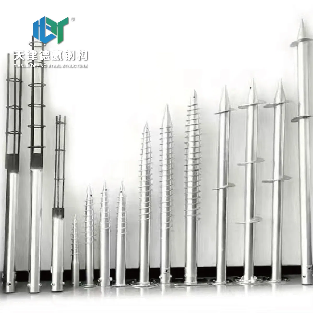 Dwin-CE Ground Screw Pile Solar Ground Mounting System