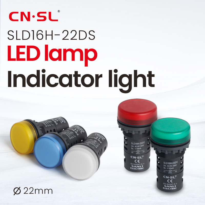 22mm 220V Blue Industrial Visual Alarm Indicator signal lamp pilot light