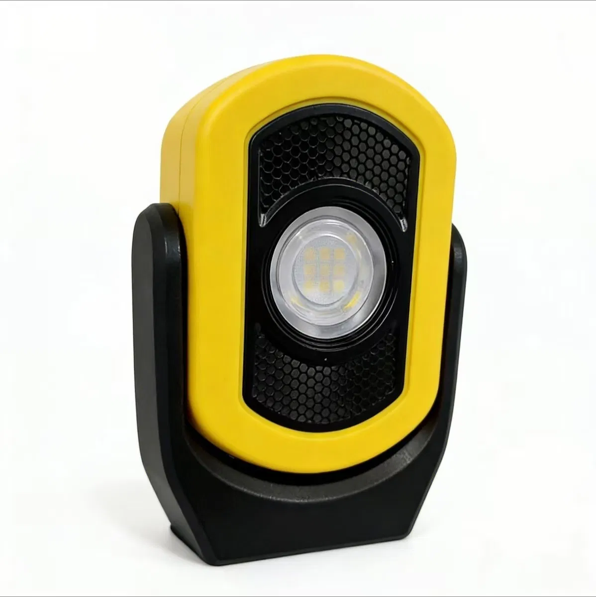 Yellow Portable LED Work Light Rechargeable Magnetic Waterproof for Mechanics Car Repair
