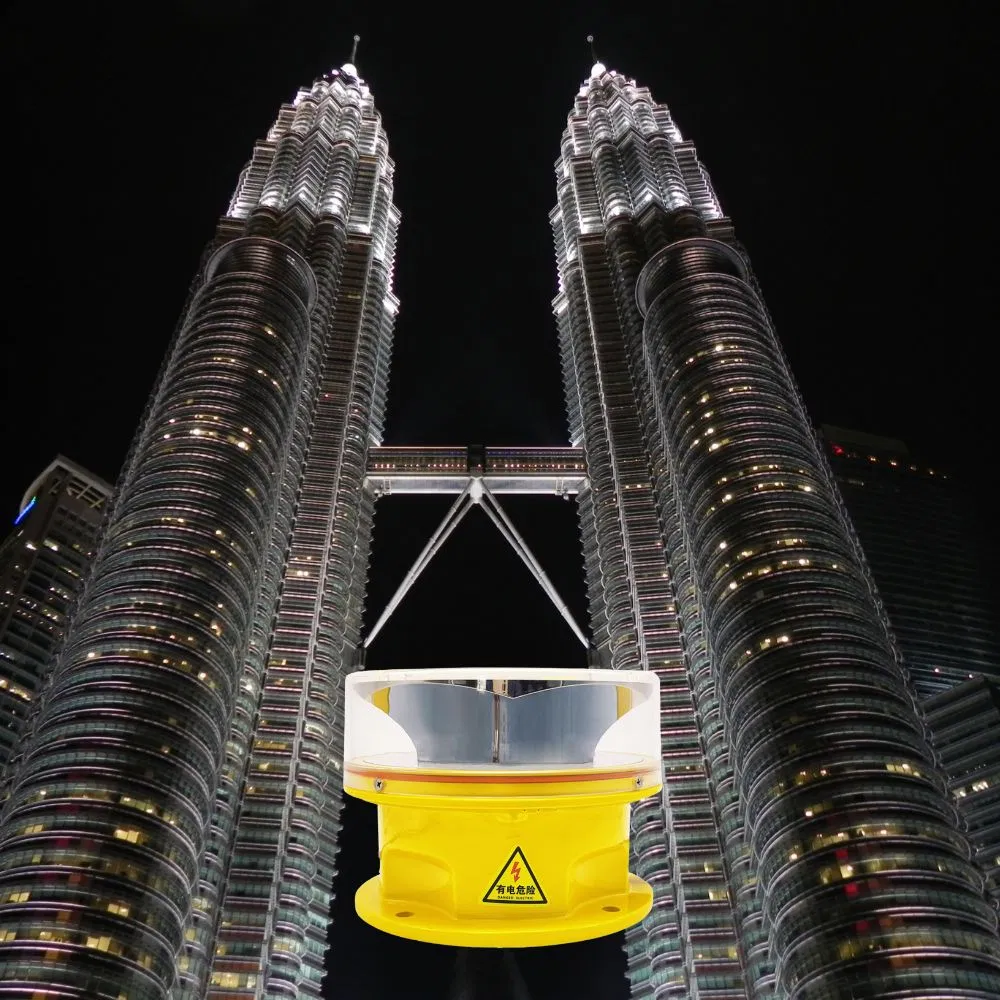 White Red Beacon IP66 LED Aircraft Warning Red White Beacon Aeronautical Aviation Obstruction Obstacle Light for Radio TV Broadcast Water Tower