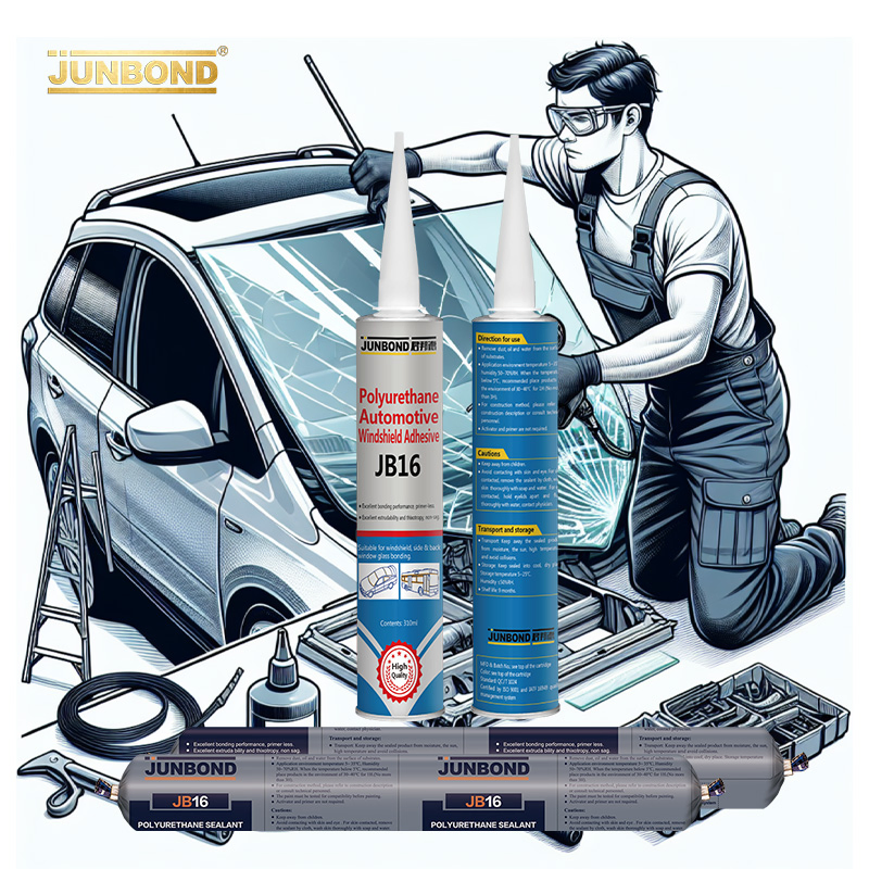 Vehicle Polyurethane Sealant 600ml 310ml Auto Glass Windshield PU Sealant